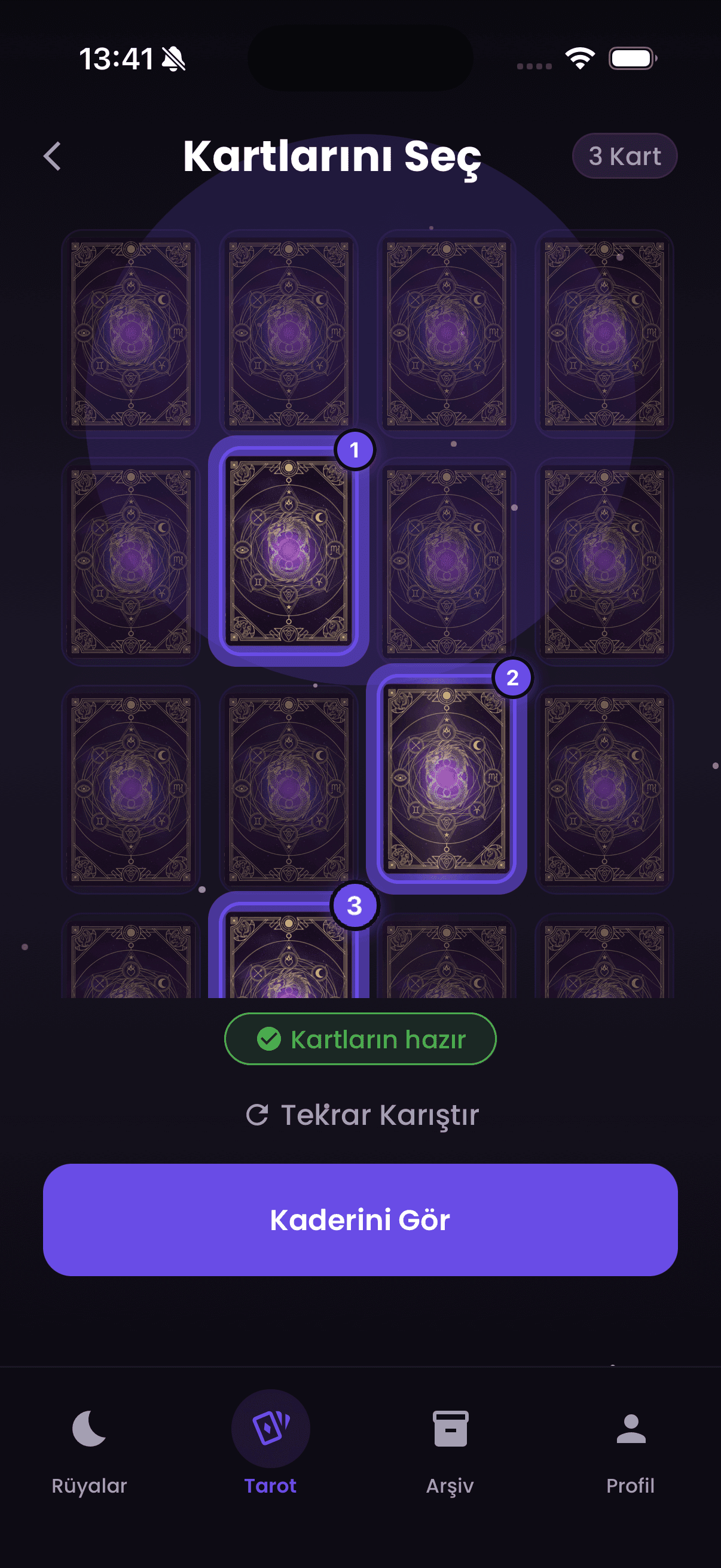 Kart Seçimi